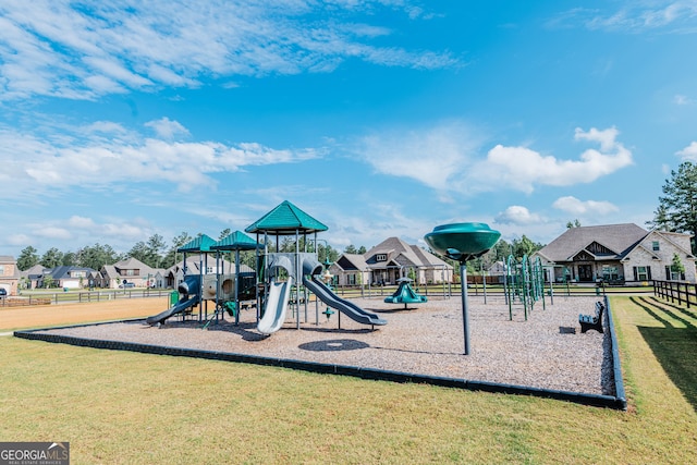 208 Flowing Meadows Dr, Kathleen, GA 31047 - community play area with a residential view