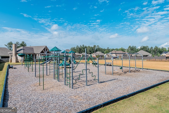 208 Flowing Meadows Dr, Kathleen, GA 31047 - community play area featuring a residential view