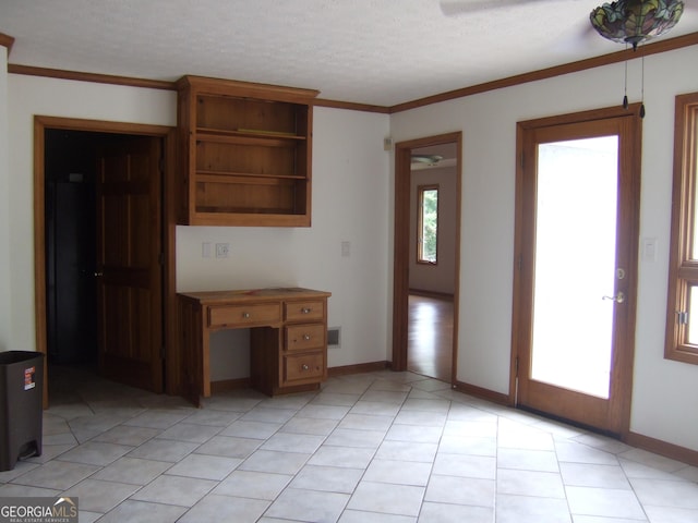 1455 River Cove Rd, Social Circle, GA 30025 - kitchen featuring ornamental molding and a textured ceiling