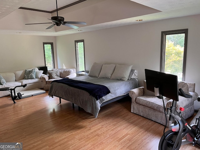 1455 River Cove Rd, Social Circle, GA 30025 - bedroom featuring light wood-style floors and ceiling fan