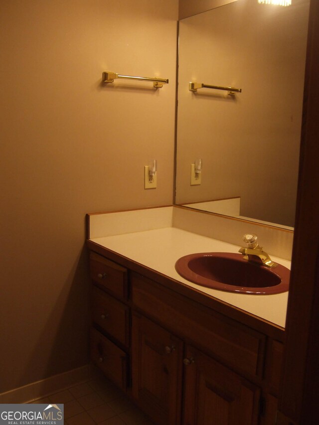 1455 River Cove Rd, Social Circle, GA 30025 - bathroom with vanity and tile patterned flooring