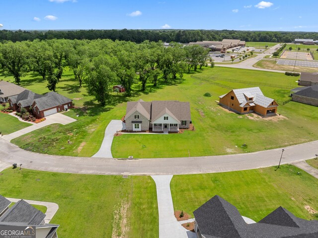 9 Honeysuckle Dr, Claxton, GA 30417 - drone / aerial view