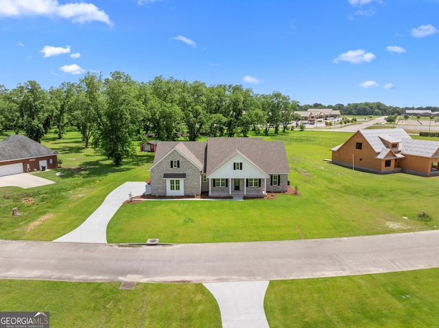 9 Honeysuckle Dr, Claxton, GA 30417 - aerial view of property and surrounding area