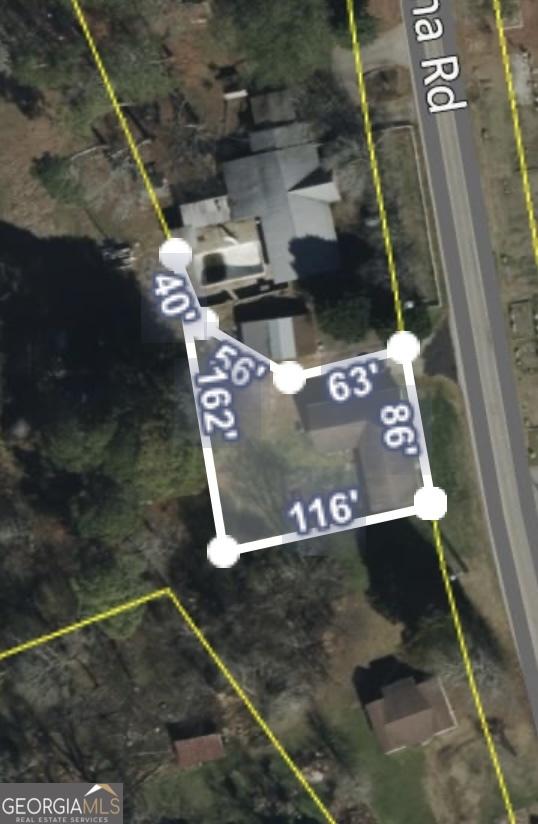 2659 H D Atha Rd, Monroe, GA 30655 - map of property location with property boundaries highlighted