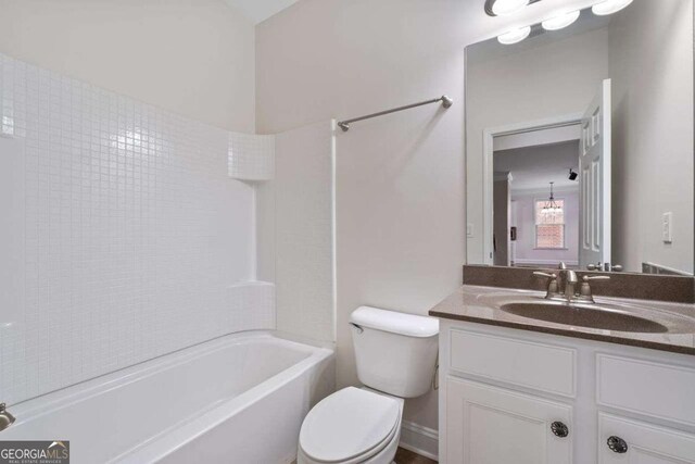 812 Autry Oak Ct, Alpharetta, GA 30022 - bathroom with vanity and shower / tub combination