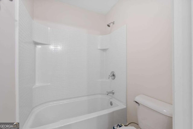 812 Autry Oak Ct, Alpharetta, GA 30022 - bathroom featuring toilet and shower / tub combination