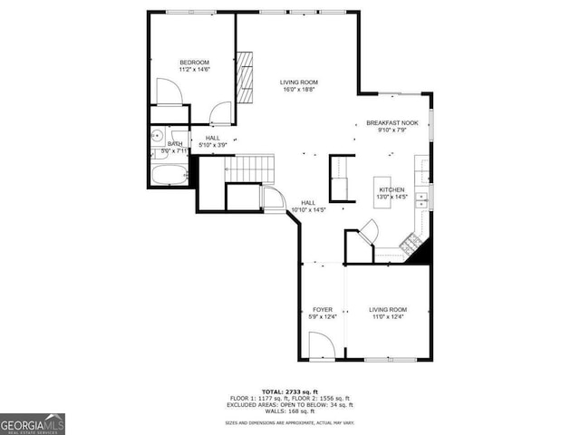 812 Autry Oak Ct, Alpharetta, GA 30022 - view of floor plan / room layout