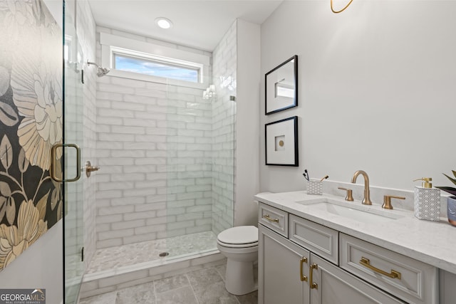 608 Southland Pass, Canton, GA 30115 - full bath featuring a shower stall and vanity