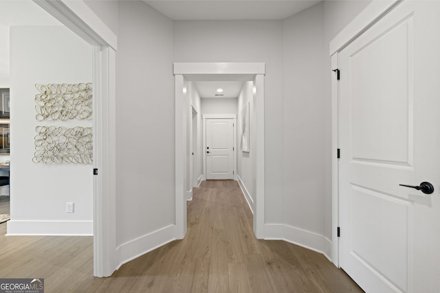608 Southland Pass, Canton, GA 30115 - hall featuring wood finished floors and baseboards