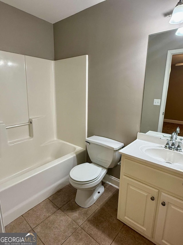 460 Barnett Shoals Rd Unit 5A, Athens, GA 30605 - full bath featuring vanity, tile patterned flooring, and shower / tub combination