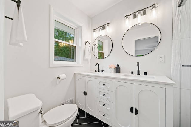 3222 Edgemont Way, Decatur, GA 30032 - bathroom with tile patterned flooring and double vanity