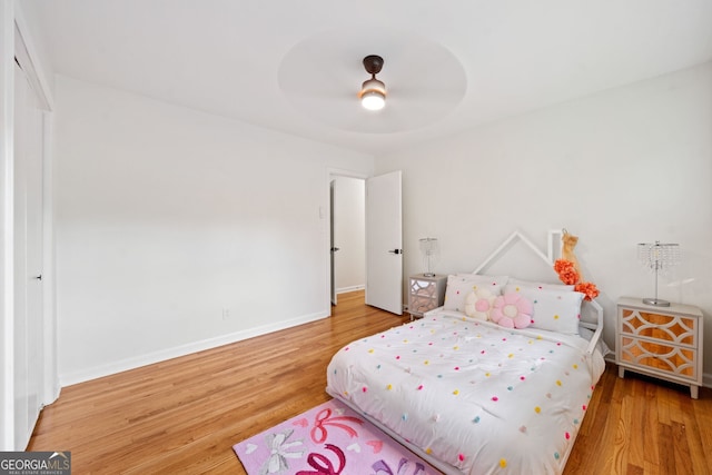 3222 Edgemont Way, Decatur, GA 30032 - bedroom featuring wood finished floors and a ceiling fan