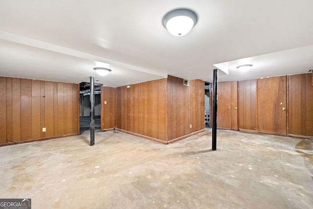 3222 Edgemont Way, Decatur, GA 30032 - finished below grade area featuring wood walls
