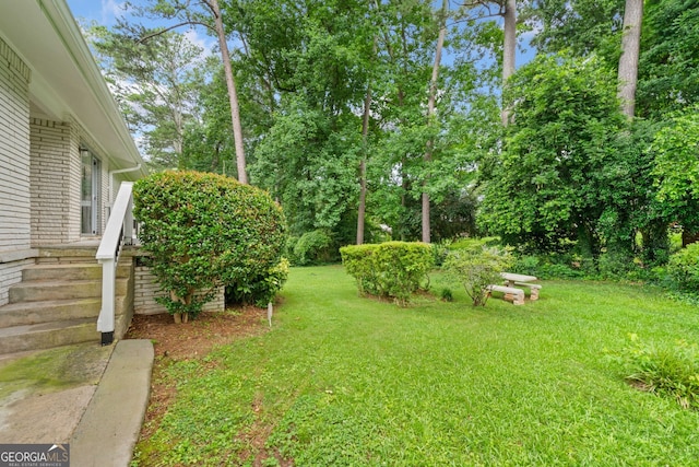 3222 Edgemont Way, Decatur, GA 30032 - view of green lawn featuring view of wooded area