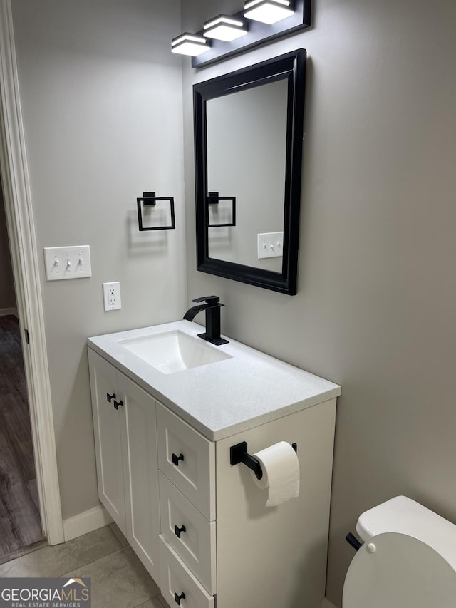 105 Ridgefield Dr, Lagrange, GA 30241 - half bathroom featuring vanity and toilet