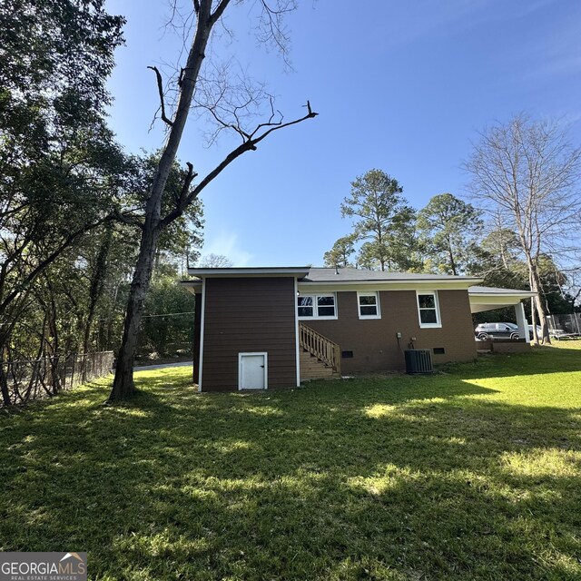 1425 Walls Ln, Macon, GA 31211 - rear view of house with crawl space