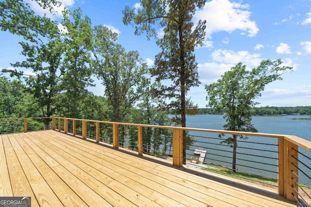 631 Susan Davis Rd, Sparta, GA 31087 - deck featuring a water view
