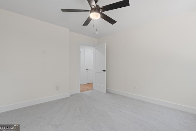 631 Susan Davis Rd, Sparta, GA 31087 - spare room with light carpet and ceiling fan