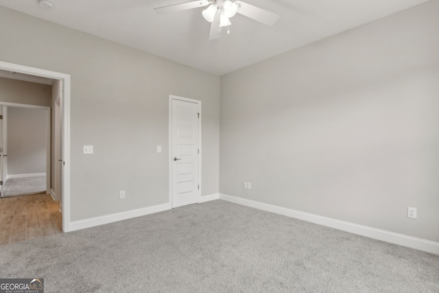 183 Ryan Nicholas Dr, Kingsland, GA 31548 - unfurnished bedroom featuring carpet flooring and ceiling fan