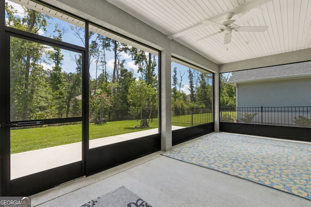 183 Ryan Nicholas Dr, Kingsland, GA 31548 - unfurnished sunroom with ceiling fan