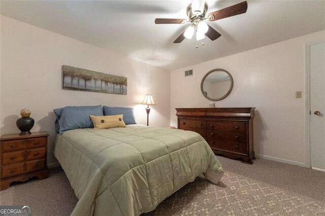 160 Edgewood Dr, Athens, GA 30606 - bedroom featuring carpet flooring and a ceiling fan