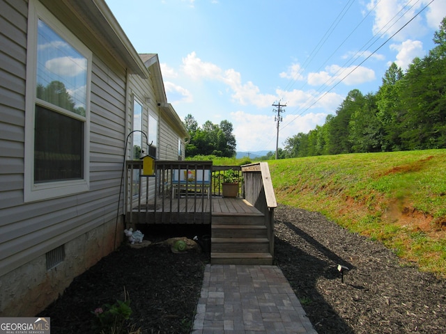 14 Henderson Rd, Cleveland, GA 30528 - view of wooden deck