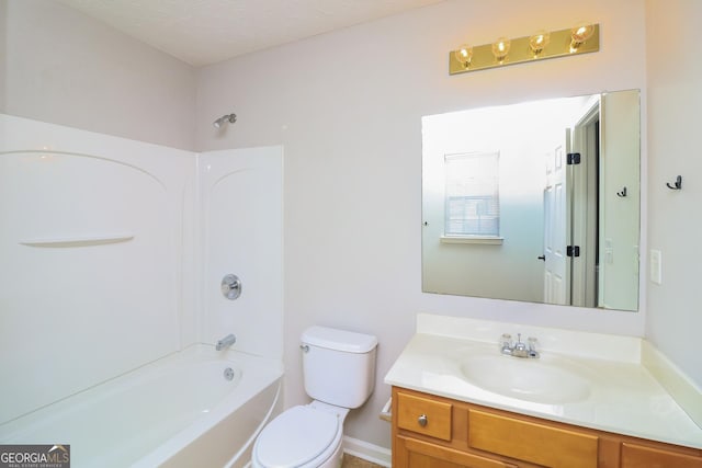183 Arrowhead Dr, Dallas, GA 30132 - bathroom with vanity and washtub / shower combination