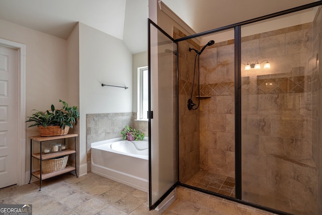 1221 Deer Trl, Bishop, GA 30621 - full bathroom with a stall shower and a garden tub