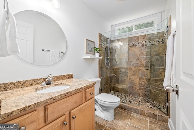 456 Timber Ct, Clarkesville, GA 30523 - bathroom with vanity and a stall shower