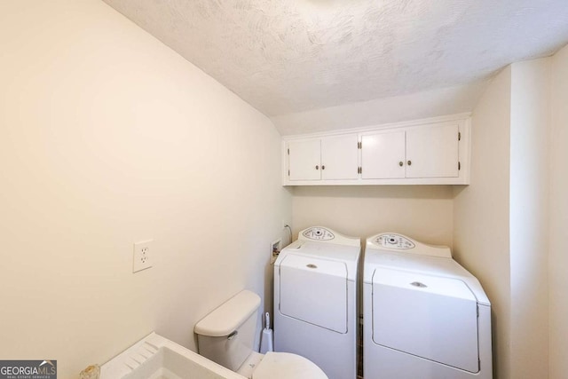 835 Timber Lake Trl, Cumming, GA 30041 - washroom with cabinet space and washing machine and dryer