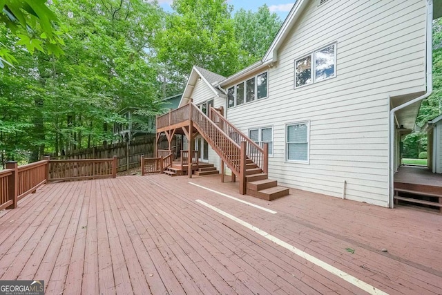 835 Timber Lake Trl, Cumming, GA 30041 - deck with stairway