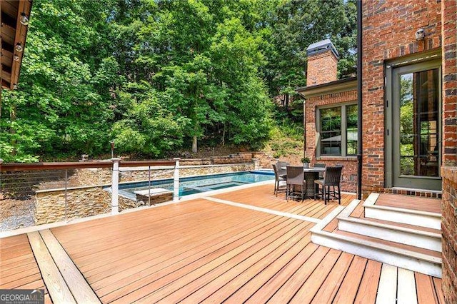 908 Basingstoke Ct, Suwanee, GA 30024 - wooden deck with outdoor dining space