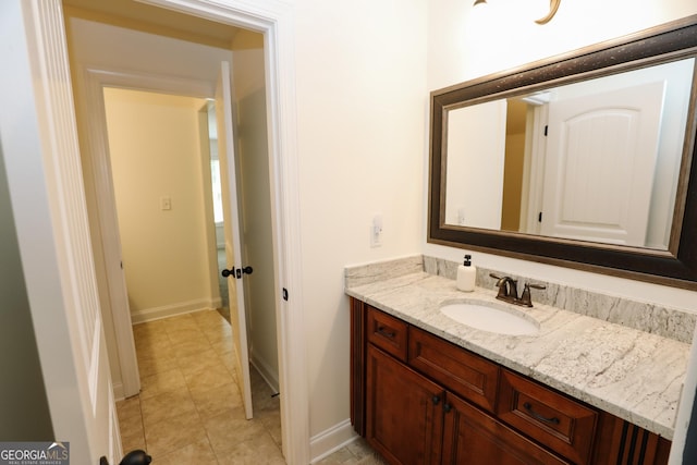 203 Drews Ridge Dr, Newnan, GA 30263 - bathroom featuring vanity and tile patterned flooring