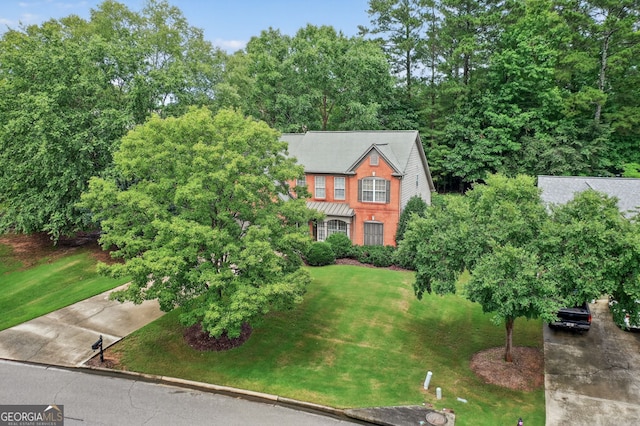 1065 Bookhout Dr, Cumming, GA 30041 - view of front facade featuring a front yard