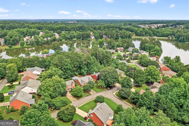 1065 Bookhout Dr, Cumming, GA 30041 - aerial view of residential area featuring a large body of water