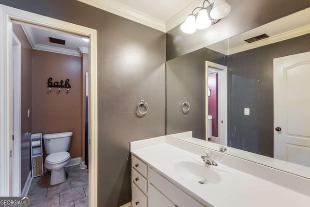 168 Gatlin Ridge Run, Dallas, GA 30157 - bathroom with vanity and crown molding
