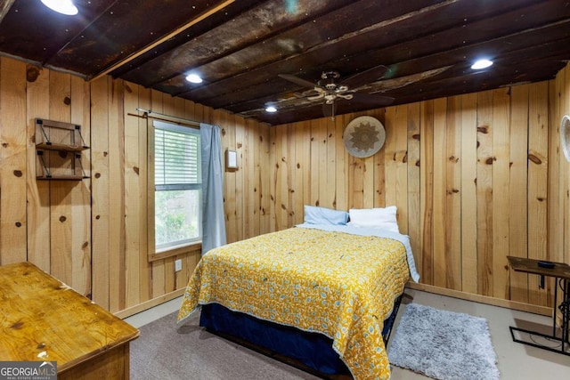 168 Gatlin Ridge Run, Dallas, GA 30157 - bedroom featuring wooden walls
