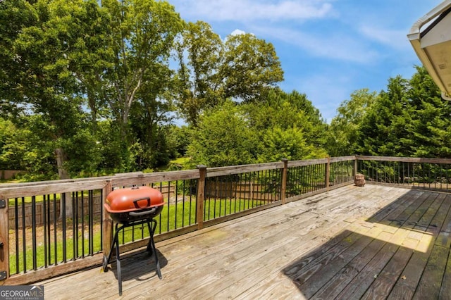 168 Gatlin Ridge Run, Dallas, GA 30157 - wooden deck featuring grilling area