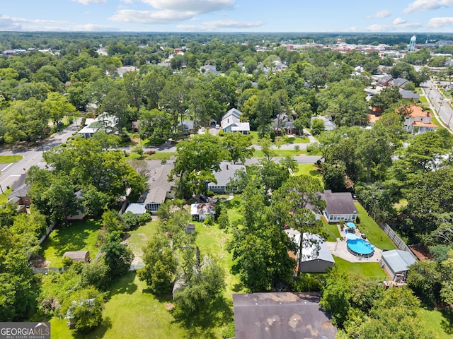 110 College Blvd, Statesboro, GA 30458 - aerial perspective of suburban area with a pool area