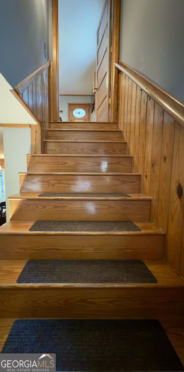 132 Wild Horse Cove Cir, Cleveland, GA 30528 - staircase with a sauna / steam room