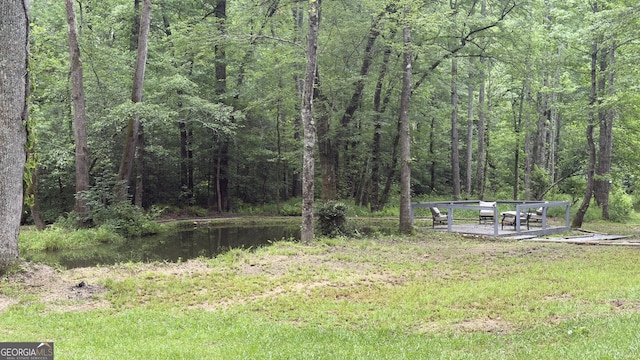 132 Wild Horse Cove Cir, Cleveland, GA 30528 - view of yard with a wooded view