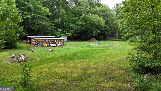 132 Wild Horse Cove Cir, Cleveland, GA 30528 - view of green lawn with an outbuilding