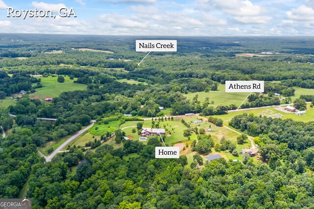 2296 Athens Rd, Royston, GA 30662 - bird's eye view of a forest