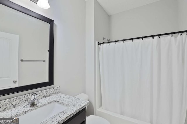 358 Brookhaven Loop NE, Ludowici, GA 31316 - full bath with vanity and shower / bath combo with shower curtain