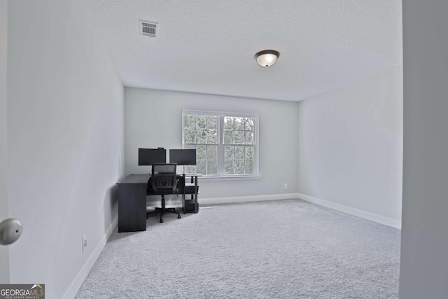 358 Brookhaven Loop NE, Ludowici, GA 31316 - carpeted office space with a textured ceiling and baseboards