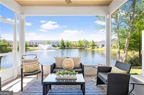 509 Mariners Cir, Saint Simons, GA 31522 - view of patio / terrace featuring a water view