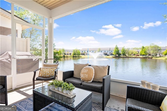 509 Mariners Cir, Saint Simons, GA 31522 - view of patio with a water view