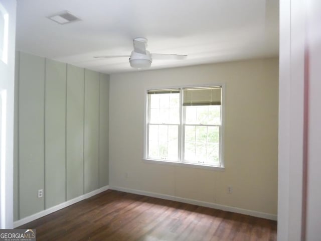 1205 Pebble Bend Dr, Grayson, GA 30017 - unfurnished room featuring ceiling fan and wood finished floors