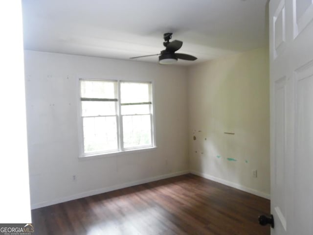 1205 Pebble Bend Dr, Grayson, GA 30017 - spare room with a ceiling fan and wood finished floors