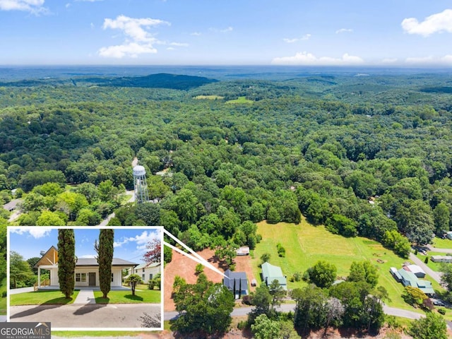 130 E Railroad Ave, Alto, GA 30510 - aerial view of property's location with a forest and property parcel outlined